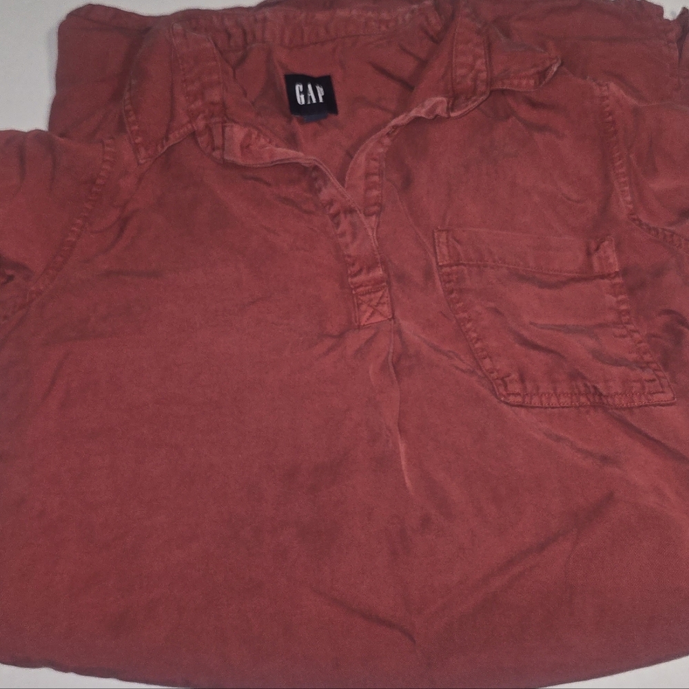 GAP Brick Red Casual Shirt